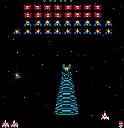 Play classic Galaga Arcade Game Online .